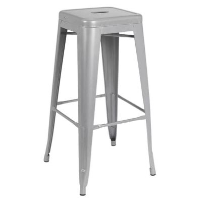 Image of Tolix Barstool, Silver
